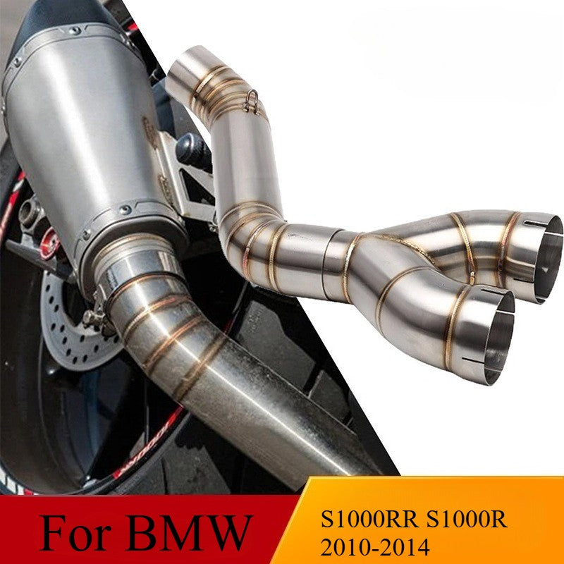 For BMW S1000RR S1000R 2010-2014 Exhaust System Mid Link Pipe Clamp-on 60.5mm