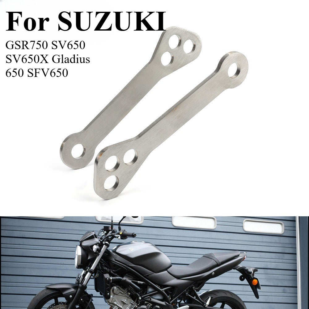 For SUZUKI GSR750 SV650 SV650X Gladius 650 SFV650 Suspension Lowering Links Kit+