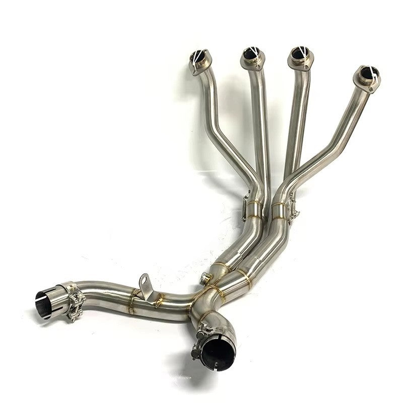 Modified Titanium alloy Exhaust Front Header Link Pipe For Kawasaki Z1000 10-17