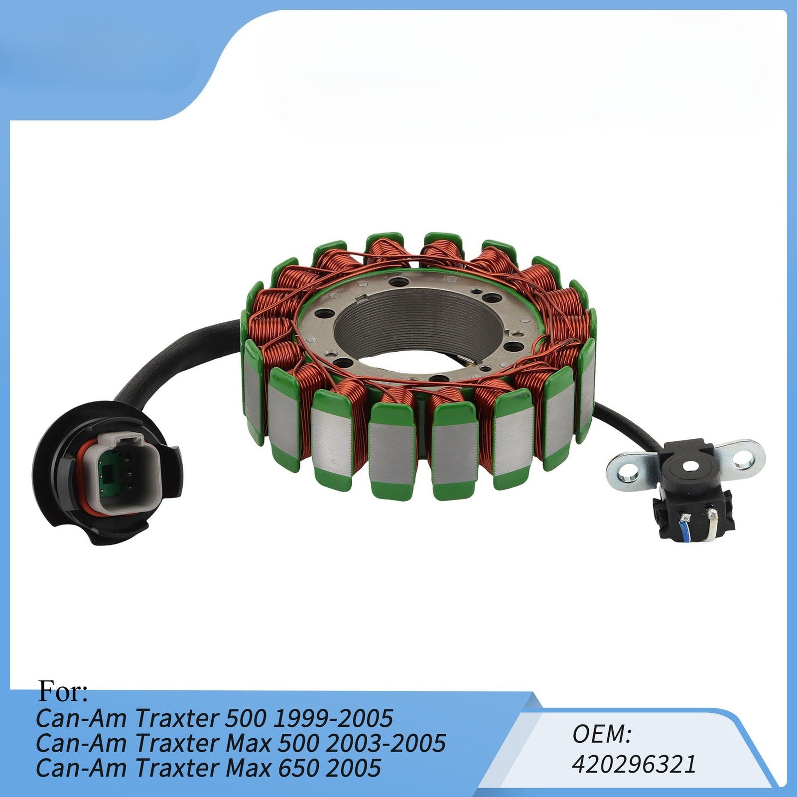 Alternator Stator For Can-Am Traxter 500 650 99-05 MAX 500 650 03-05 420296321