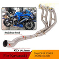 Exhaust Header Front Pipe Link Tube For Kawasaki NinjaZX4R ZX4RR ZX25R 20-2022