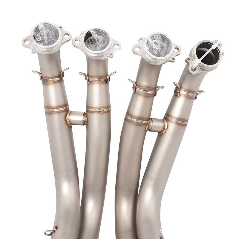For BMW S1000RR S1000R 2019-2023 Exhaust Tips Mid Pipe stainless steel