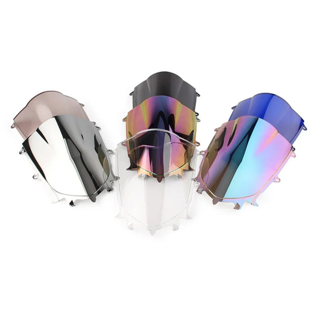 Windshield Windscreen Double Bubble For Yamaha YZF R6 600 2017-2023 ABS Plastic