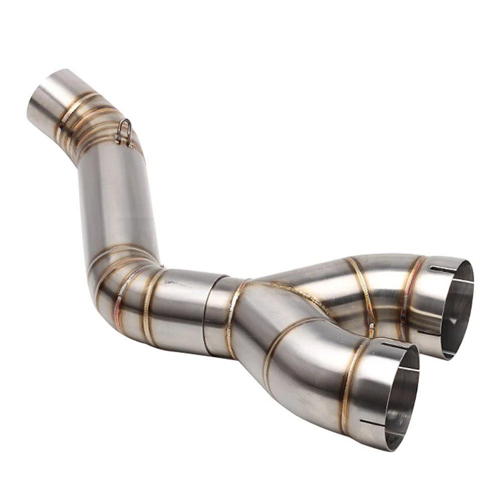 For BMW S1000RR S1000R 2010-2014 Exhaust System Mid Link Pipe Clamp-on 60.5mm