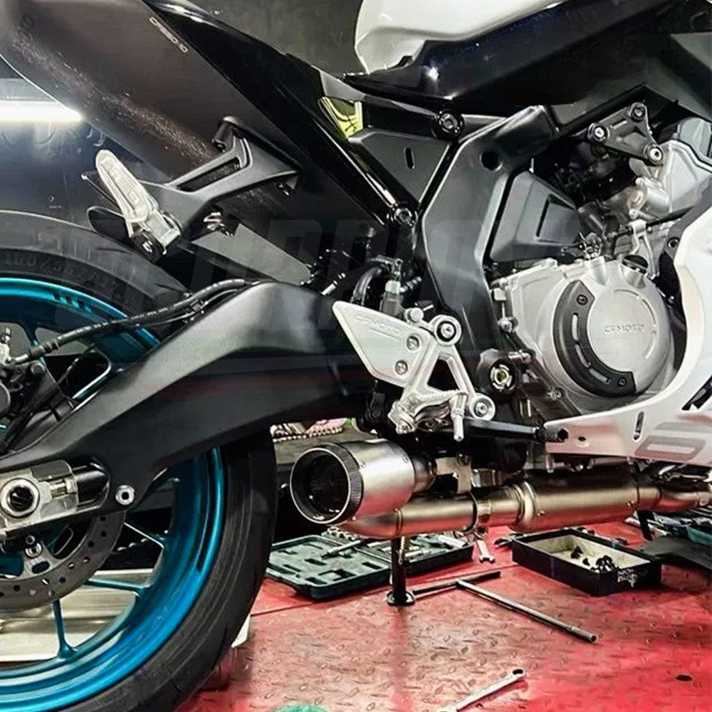 Full-Section Motorcycle Swivel Exhaust Pipe For CF MOTO 675SR