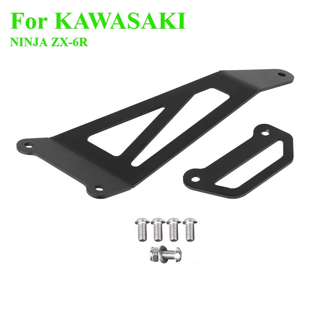 Rear Footrest Blanking Plates Footpeg Exhaust Bracket For KAWASAKI NINJA ZX-6R+