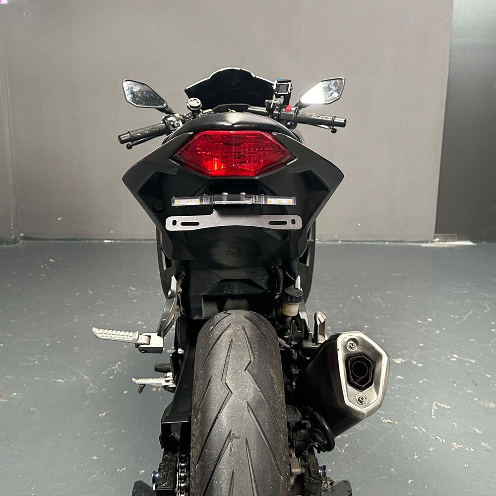 Tail Tidy License Plate Holder LED Turn Light For KAWASAKI NINJA300 Z300+