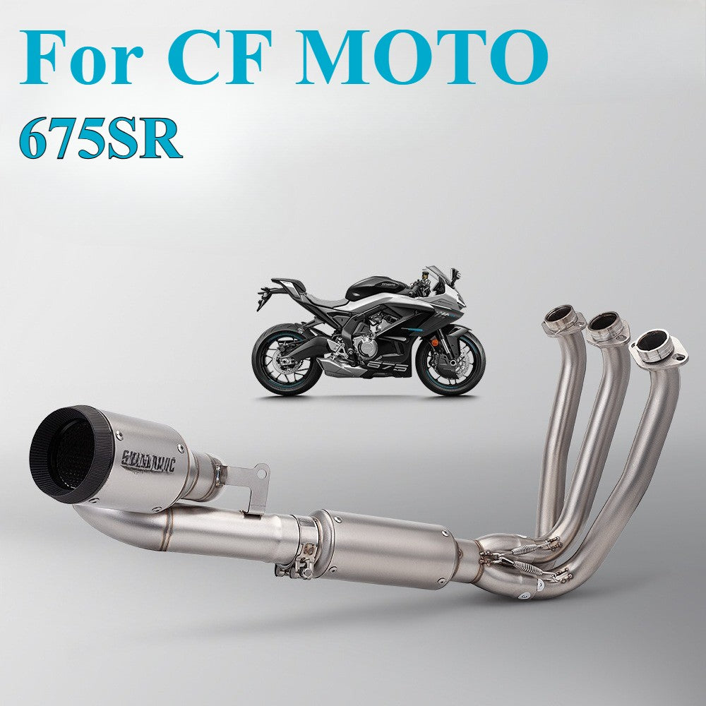 Full-Section Motorcycle Swivel Exhaust Pipe For CF MOTO 675SR