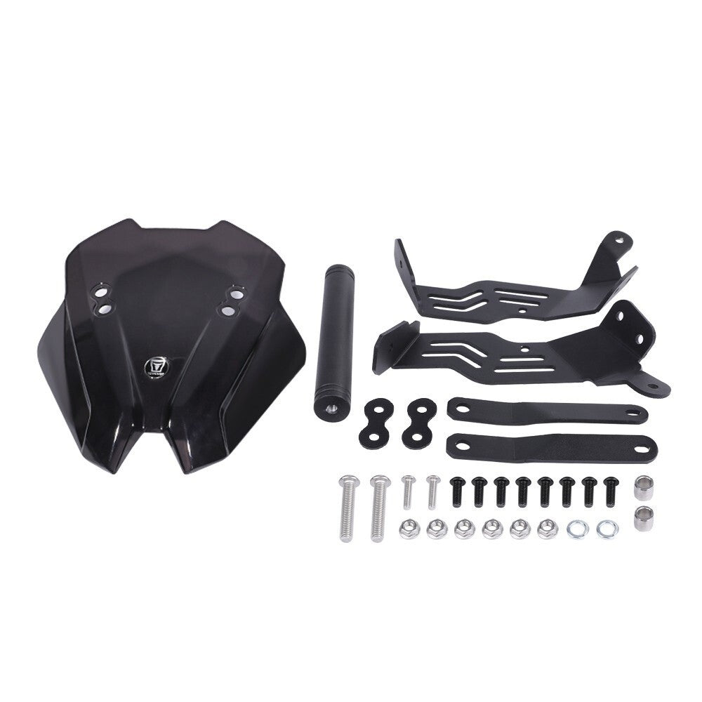 For Suzuki GSX-8S 2023-2025 Windshield Screen with GPS Sat Nav Mounting Bracket+