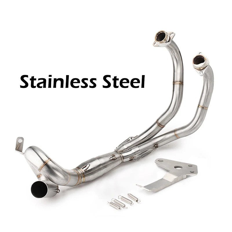 Motorcycle Exhaust System Link Pipe Slip On For Yamaha FZ-07 MT-07 2014-2022