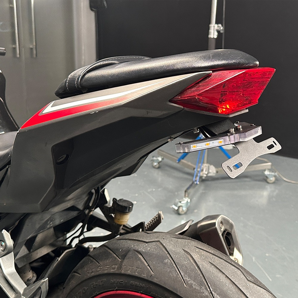 Tail Tidy License Plate Holder LED Turn Light For KAWASAKI NINJA300 Z300+