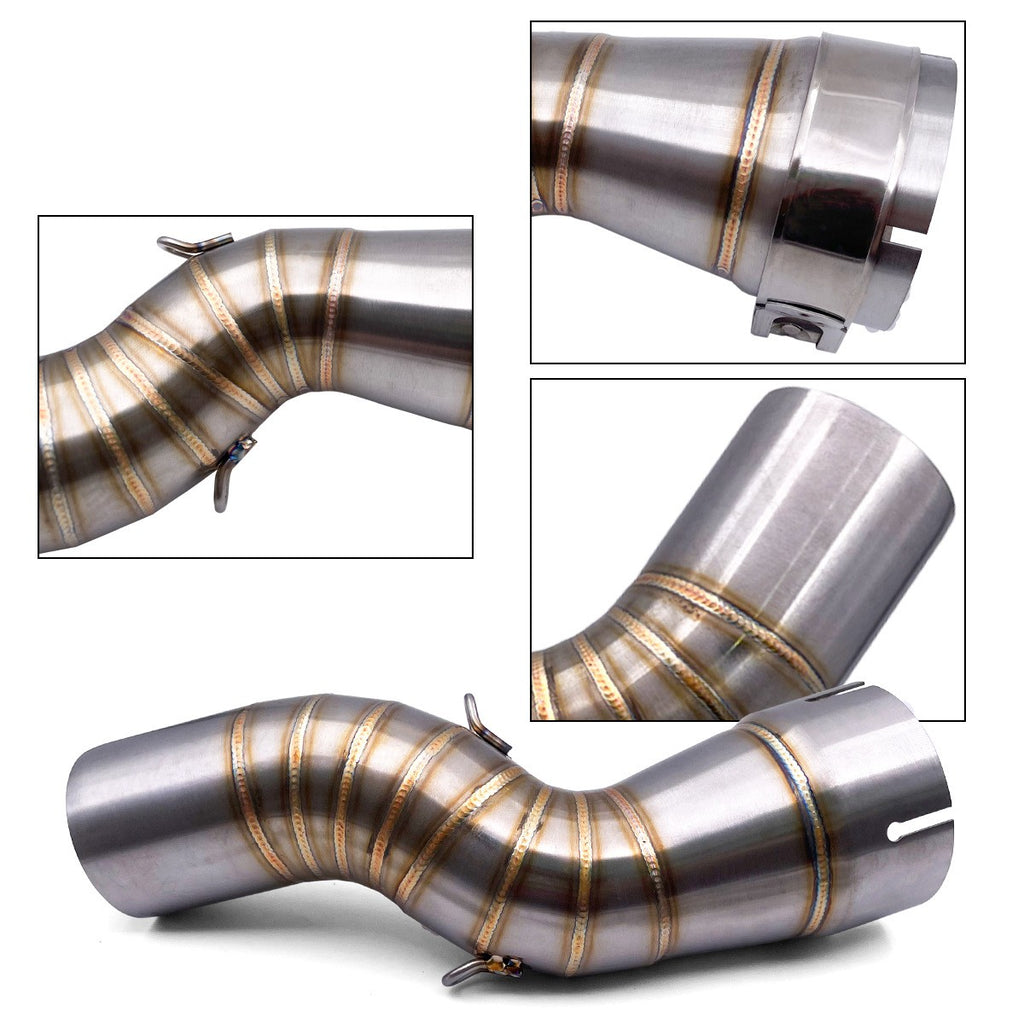 Exhaust Mid Link Pipe Stainless Steel Fit For BMW R1200GS ADV 2013 2014-2019