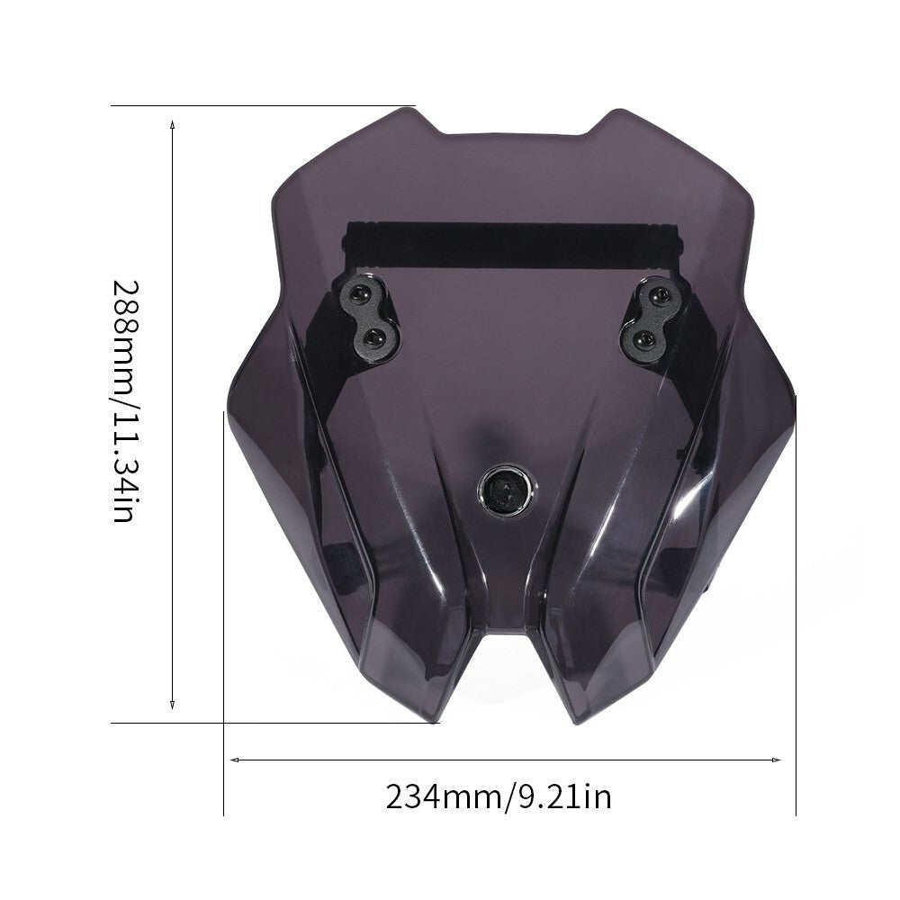 For Suzuki GSX-8S 2023-2025 Windshield Screen with GPS Sat Nav Mounting Bracket+