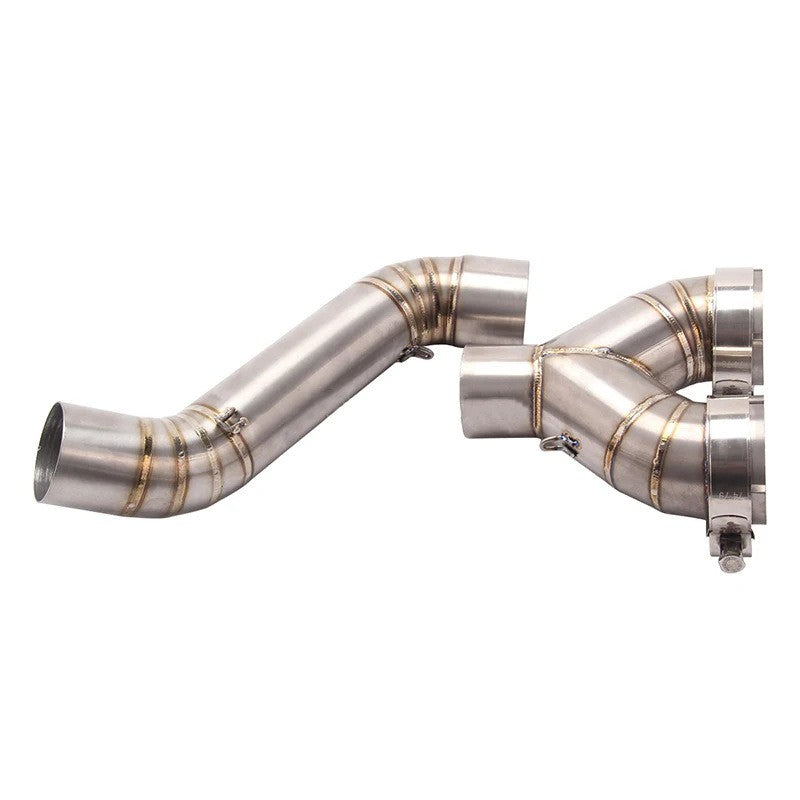 For BMW S1000RR S1000R 2010-2014 Exhaust System Mid Link Pipe Clamp-on 60.5mm