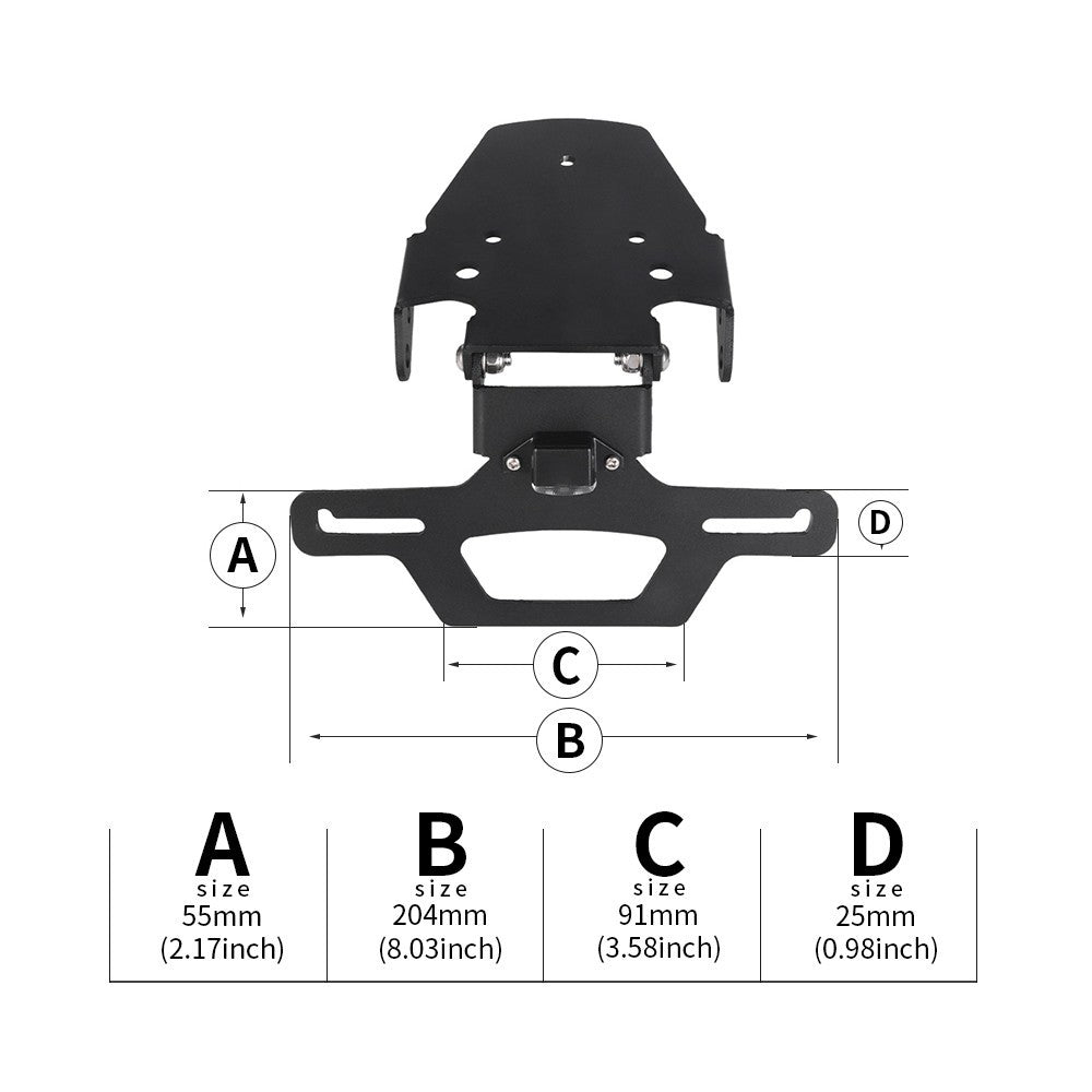 Rear Fender Eliminator License Plate Holder For Tiger Sport 660 Tiger Sport 800