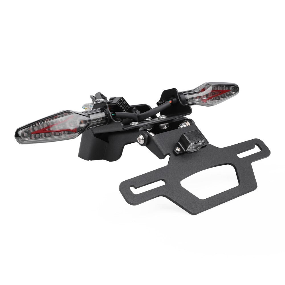 For CFMOTO 675SS/SR/SR-R/NK License Plate Holder w Tail Brake Light Turn Signal