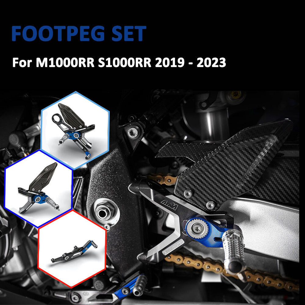 FOR BMW Motorrad M Rearsets Riders Footpegs for BMW S1000RR M1000RR 2019 -2024