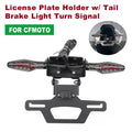 For CFMOTO 675SS/SR/SR-R/NK License Plate Holder w Tail Brake Light Turn Signal
