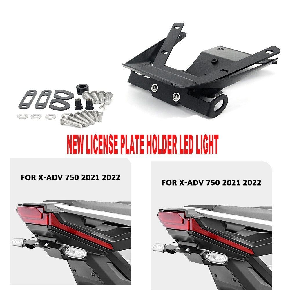 For Honda X-ADV 750 FORZA 750 21 2022 License Plate Bracket Rear Light Support