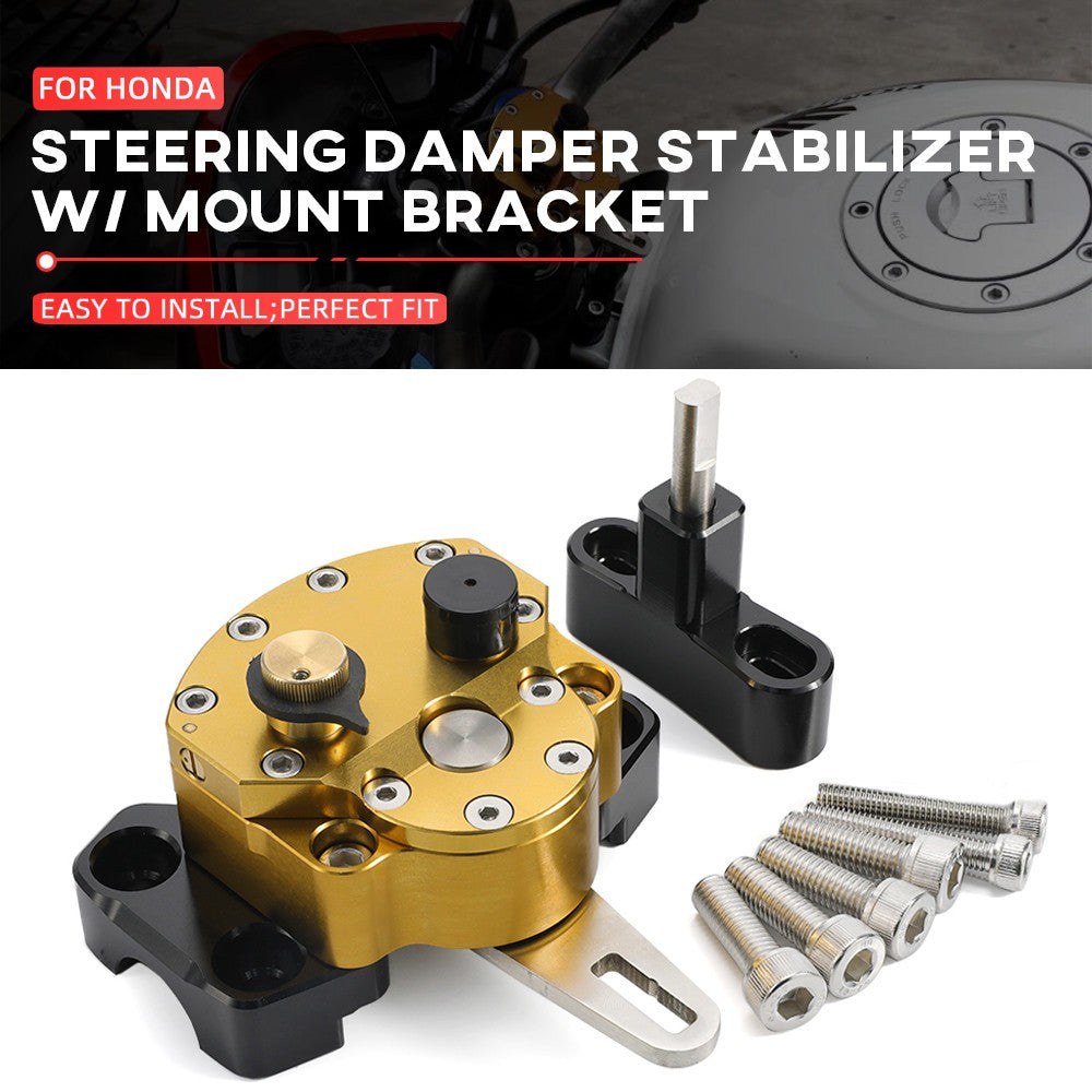 Gold Steering Damper Stabilizer Safety Control For HONDA CB1000R 2011-2017+