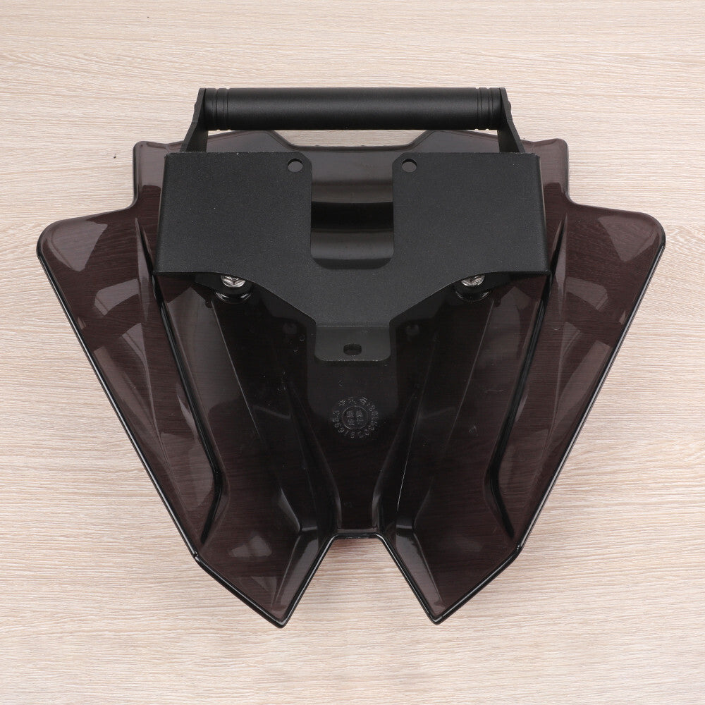 For Kawasaki Z650 ER650 Windshield Windscreen With GPS Sat Nav Extension Holder