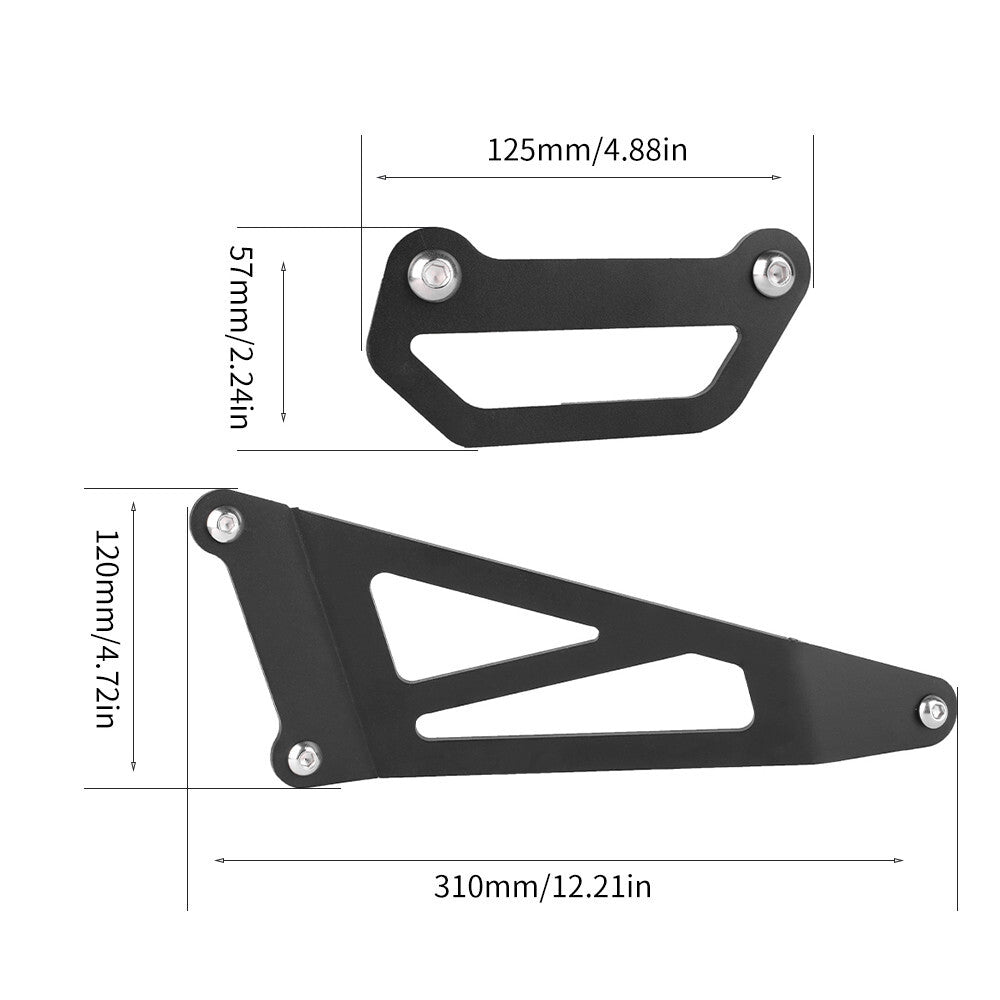 Rear Footrest Blanking Plates Footpeg Exhaust Bracket For KAWASAKI NINJA ZX-6R+