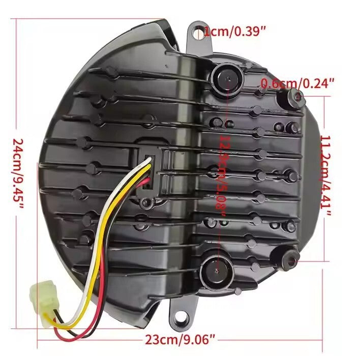 Black LED Headlight Lamp for DUCATI MONSTER 695 696 795 796 1100 1100S 09-13