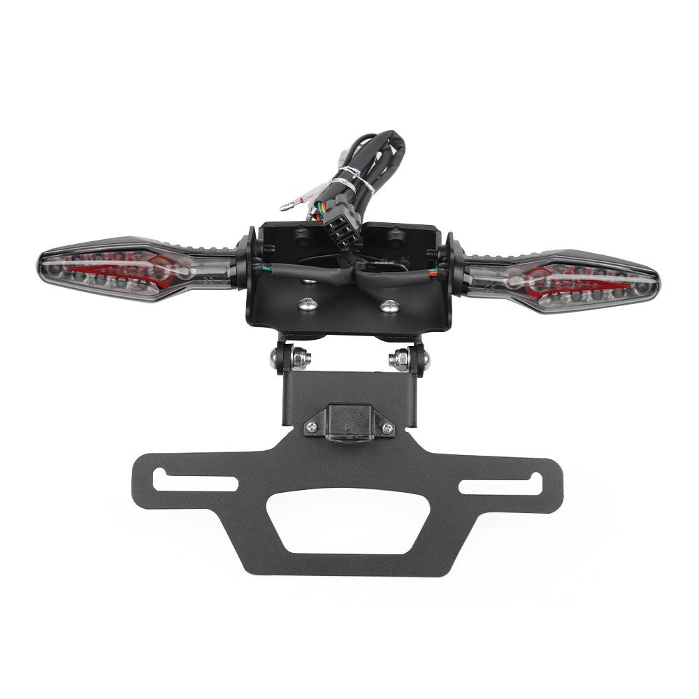For CFMOTO 675SS/SR/SR-R/NK License Plate Holder w Tail Brake Light Turn Signal