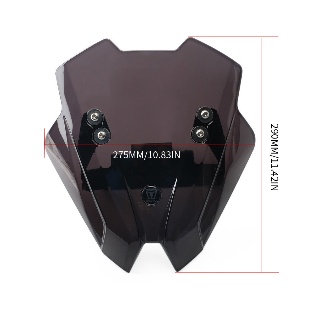 For CF-MOTO 450NK 2023-2025 Windshield Screen Deflector With Mounting Bracket
