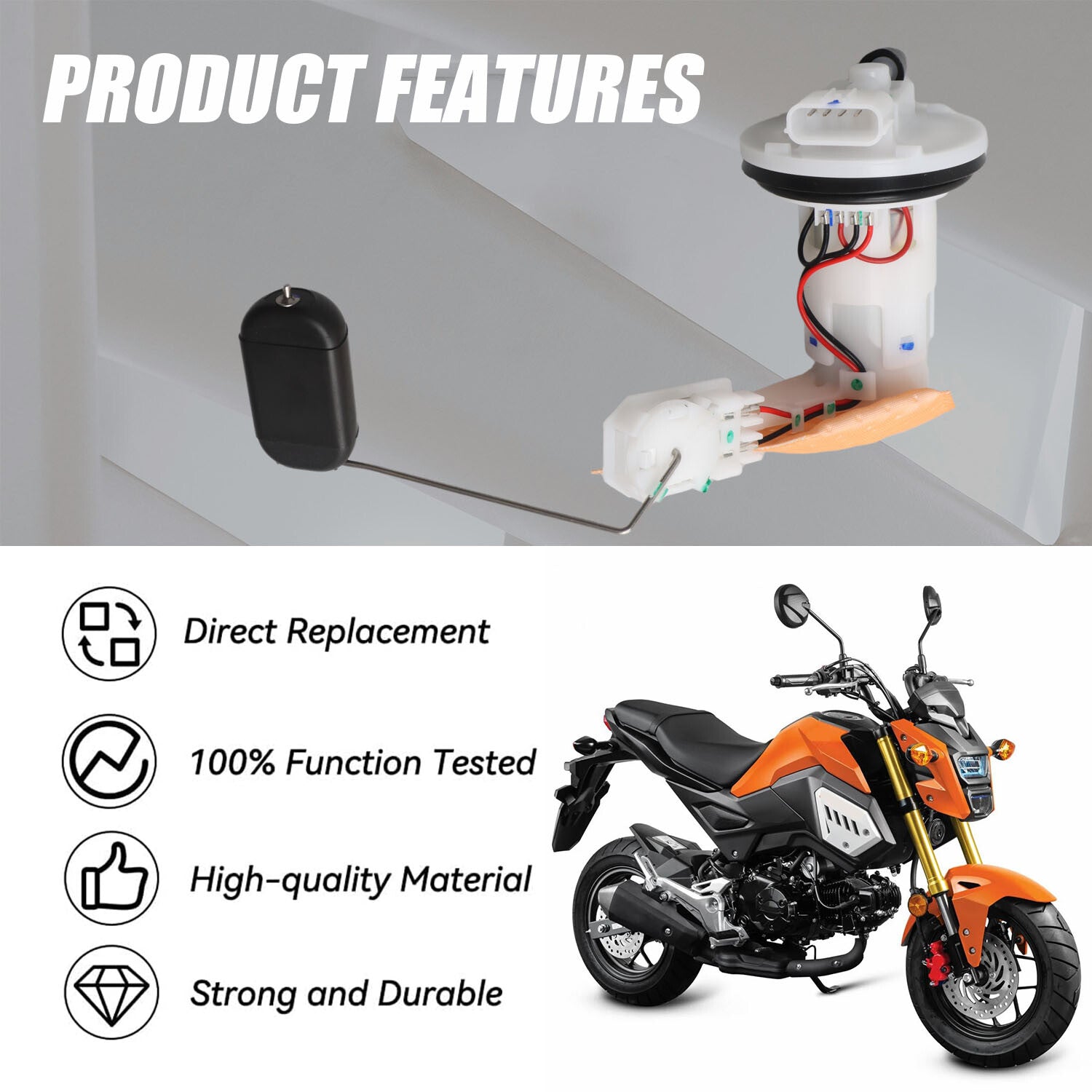 Fuel Pump Assy For Grom125 2017 2018 2019 2020 16700-K26-B01